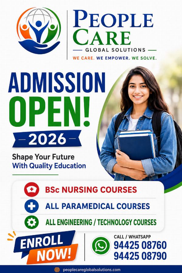 B.Sc Nursing Admission 2026 - People Care Global Solutions