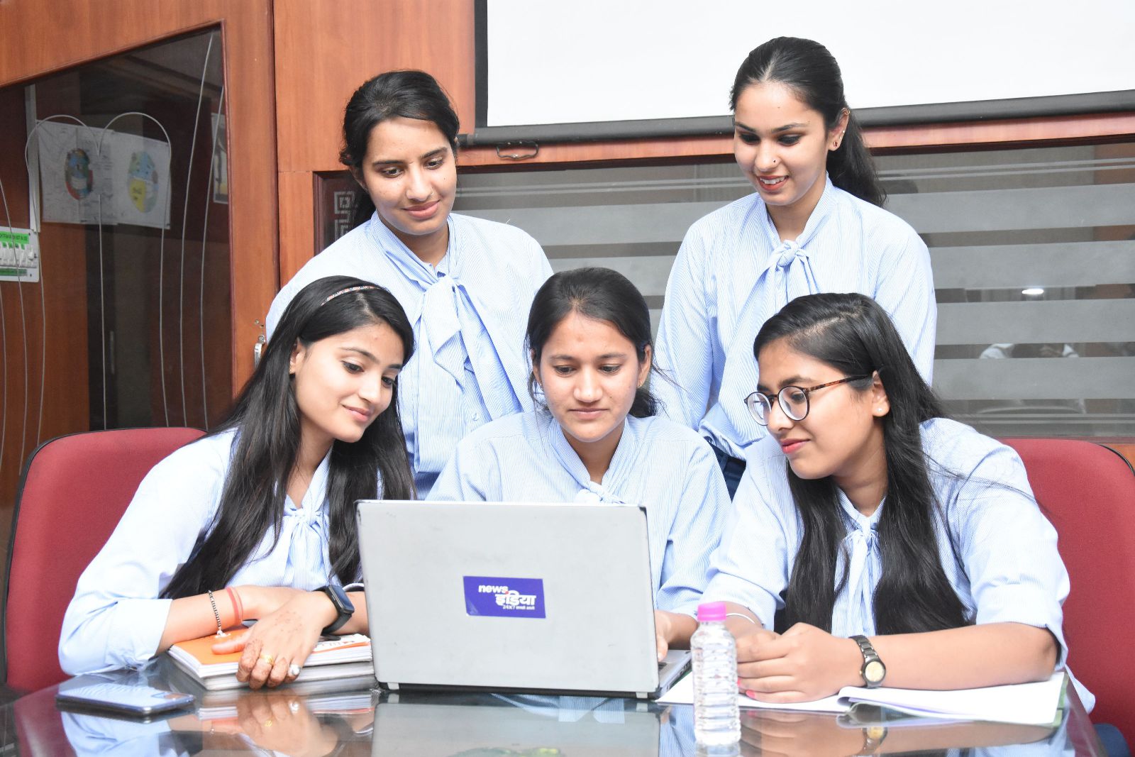 Students receiving education and admission guidance at People Care Global Solutions, Nagercoil